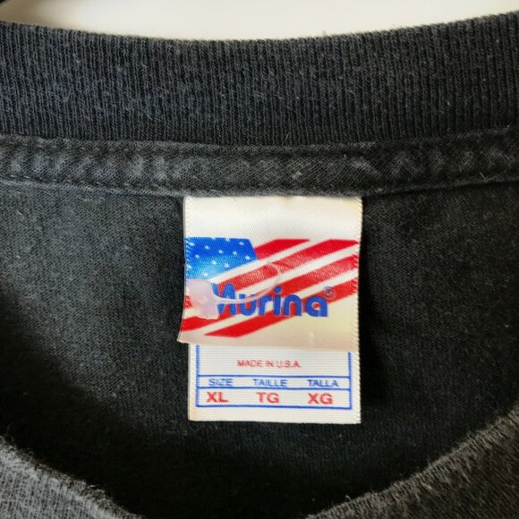 Vintage Y2K Army T Shirt Black XL Extra Large USA Graphic Tee Short Sleeve Solid - Picture 4 of 16